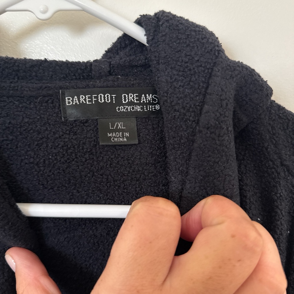 Barefoot Dreams Black CozyChic Lite Cardigan